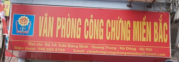 Liên hệ Văn phòng công chứng Miền Bắc Hà Đông Hà Nội