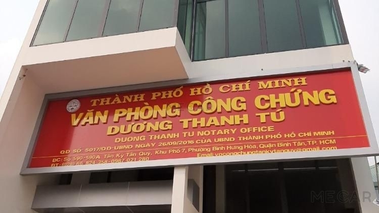 Liên hệ Văn phòng công chứng Dương Thanh Tú Quận Bình Tân Hồ Chí Minh