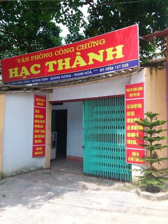 Liên hệ Văn phòng công chứng Hạc Thành thông tin địa chỉ số điện thoại