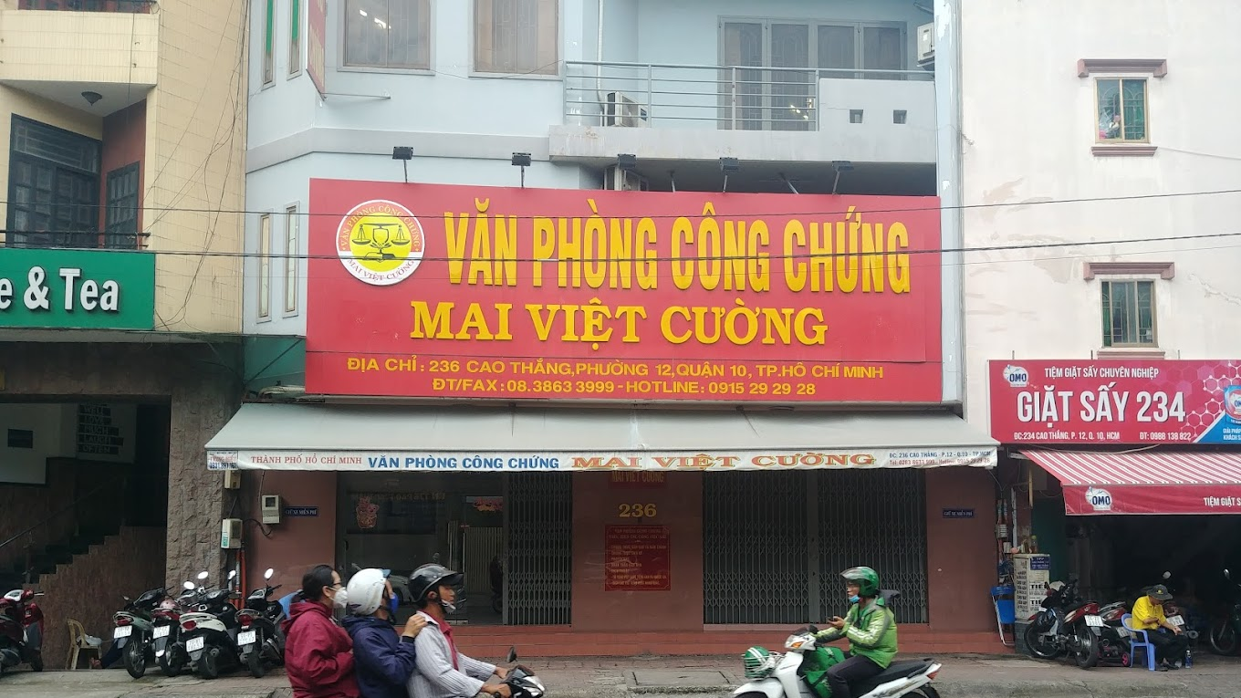 Liên hệ Văn phòng công chứng Mai Việt Cường Quận 10 Hồ Chí Minh