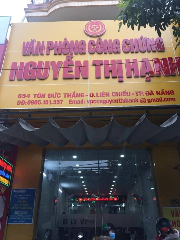 Liên hệ Văn phòng công chứng Nguyễn Thị Hạnh thông tin địa chỉ số điện thoại