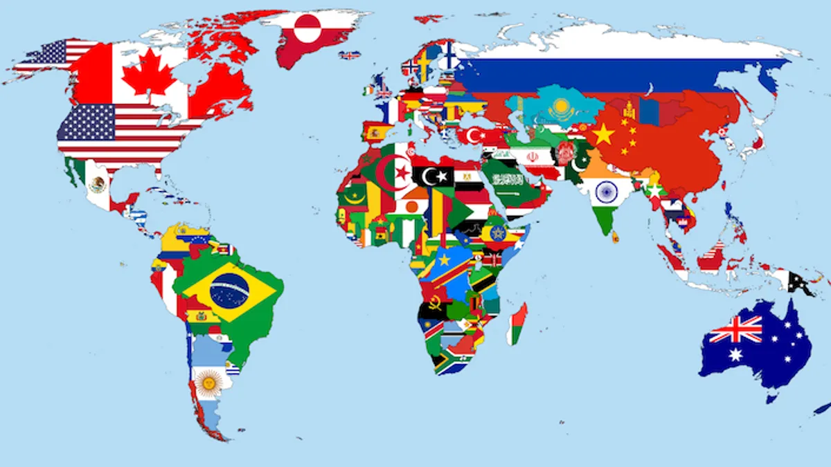 Thế giới có bao nhiêu quốc gia và vùng lãnh thổ?