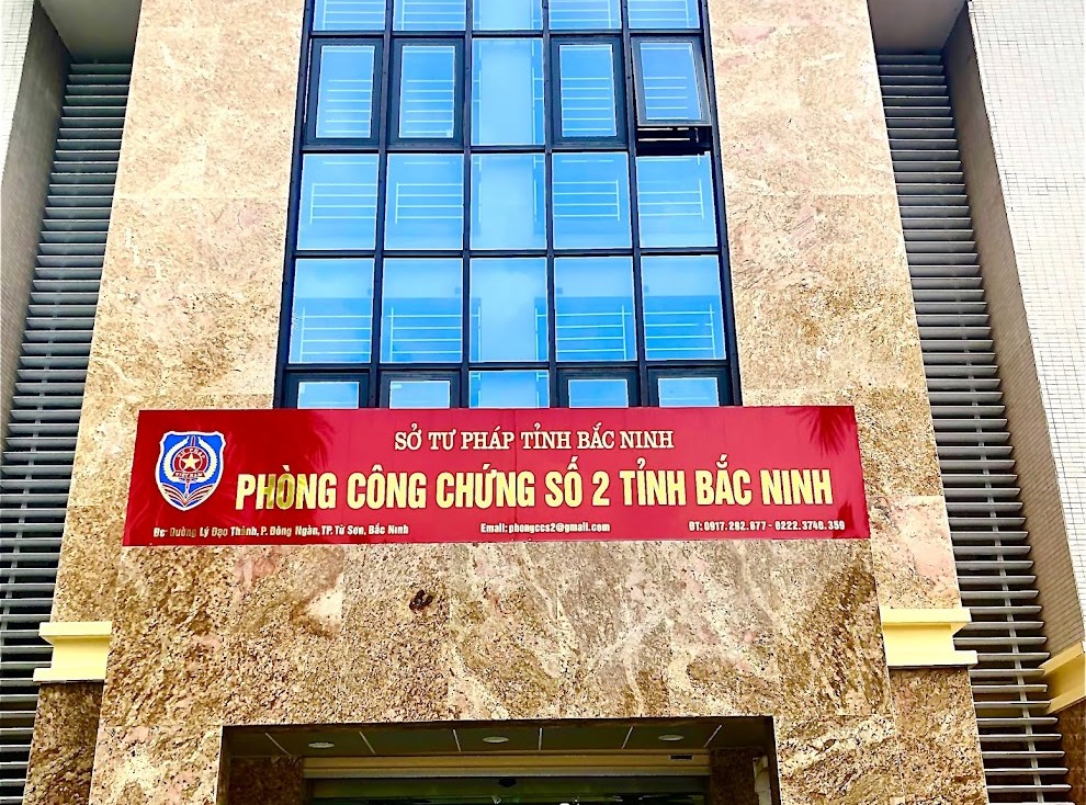 Liên hệ Phòng công chứng số 2 Bắc Ninh thông tin địa chỉ số điện thoại