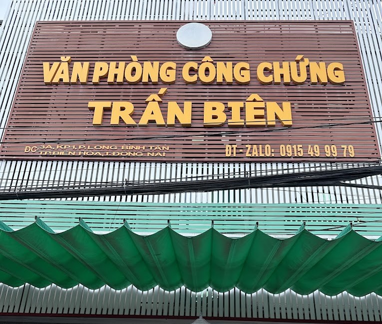 Danh sạch Văn phòng công chứng thành phố Biên Hòa tỉnh Đồng Nai