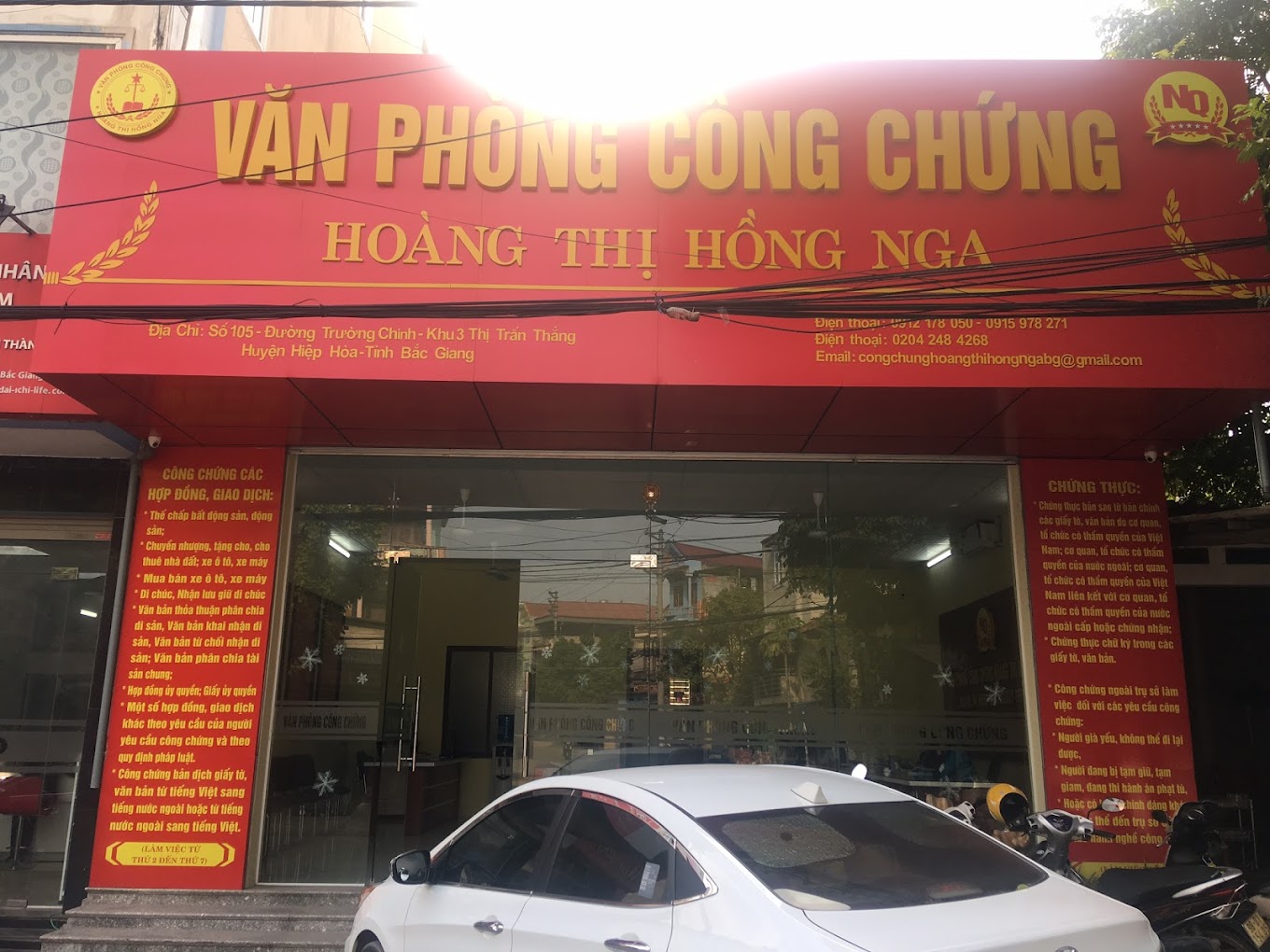 Liên hệ Văn phòng công chứng Hoàng Thị Hồng Nga thông tin địa chỉ số điện thoại