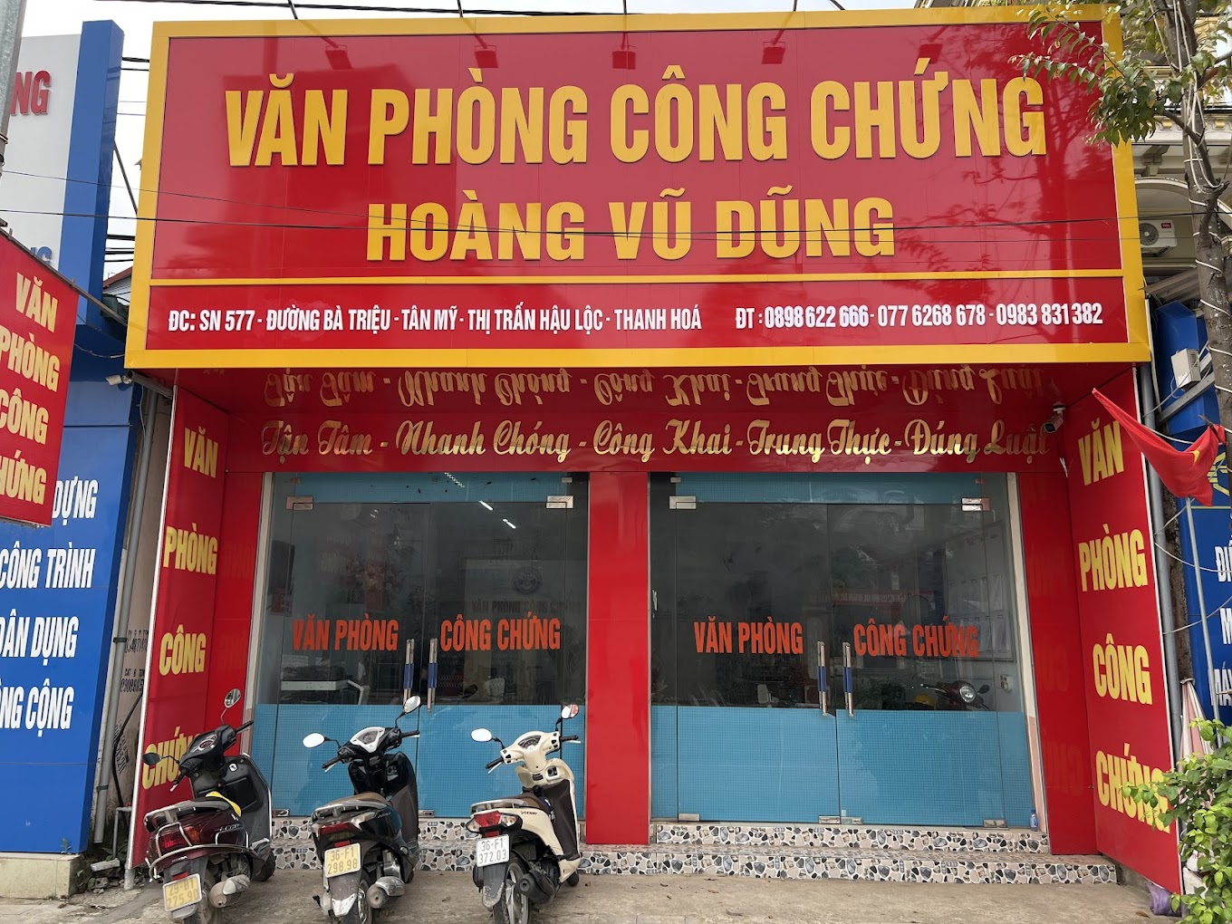 Liên hệ Văn phòng công chứng Hoàng Vũ Dũng Hậu Lộc Thanh Hóa