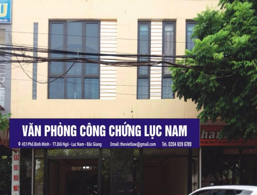 Danh sách Văn phòng công chứng huyện Lục Nam tỉnh Bắc Giang