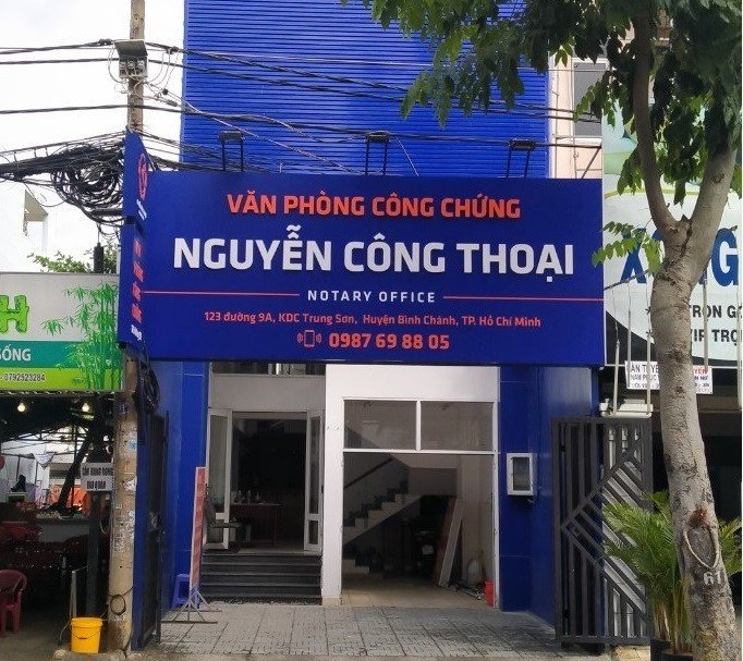 Liên hệ Văn phòng công chứng Nguyễn Công Thoại Bình Chánh Hồ chí Minh