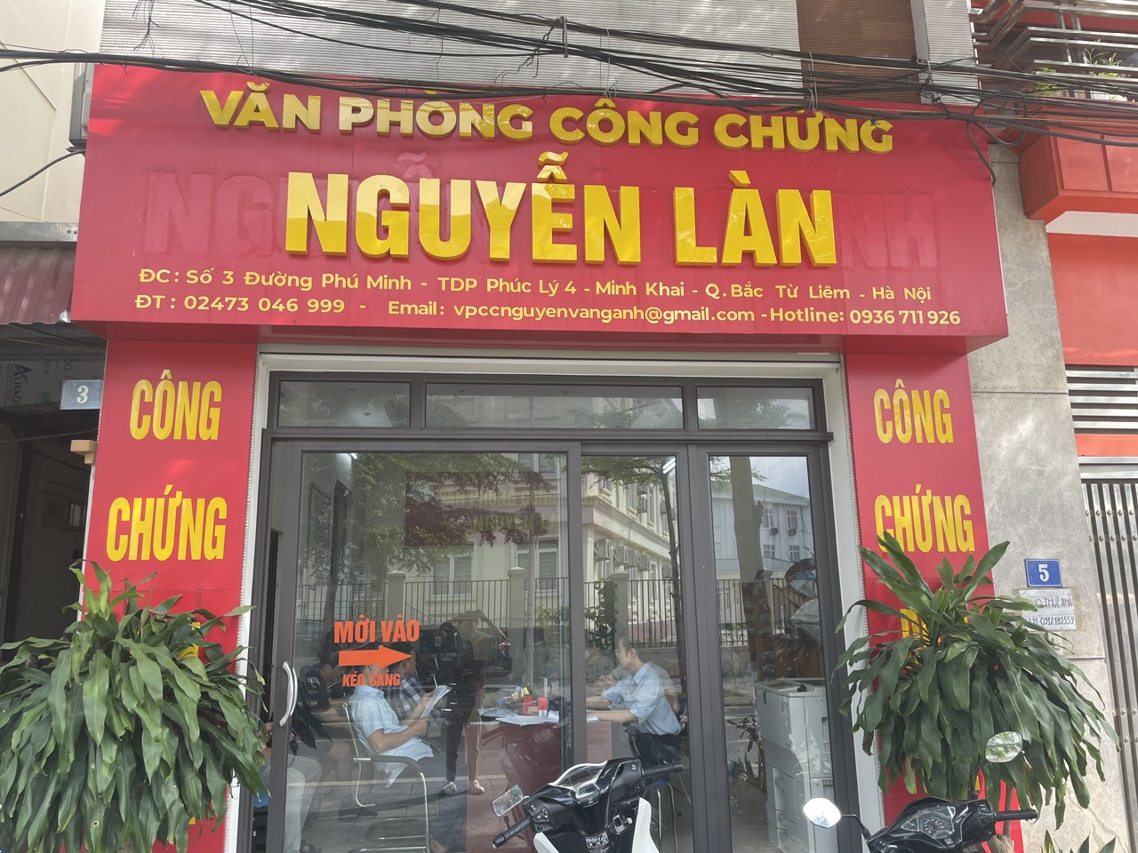 Liên hệ Văn phòng công chứng Nguyễn Làn Bắc Từ Liêm Hà Nội