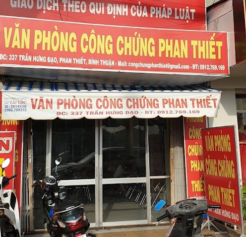 Danh sách Văn phòng công chứng thành phố Phan Thiết tỉnh Bình Thuận