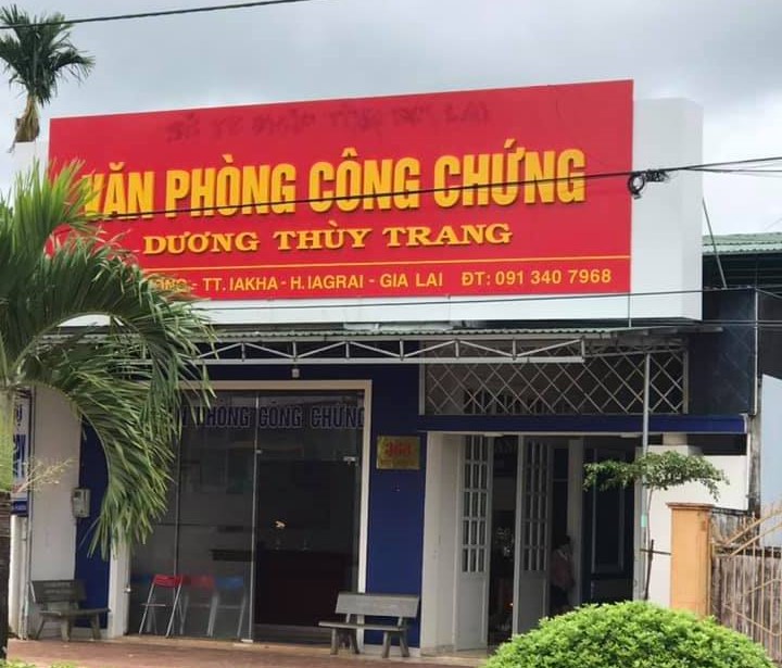 Liên hệ Văn phòng công chứng Dương Thùy Trang thông tin địa chỉ số điện thoại