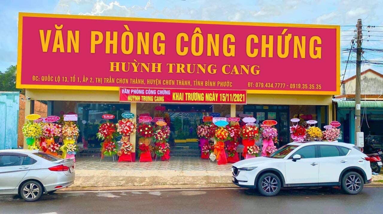 Liên hệ Văn phòng công chứng Huỳnh Trung Cang thông tin địa chỉ số điện thoại