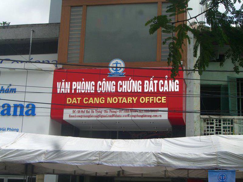 Danh sách Văn phòng công chứng Quận Lê Chân Thành phố Hải Phòng