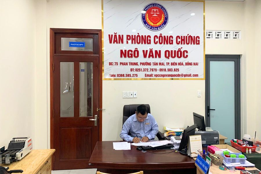 Liên hệ Văn phòng công chứng Ngô Văn Quốc Biên Hòa Đồng Nai