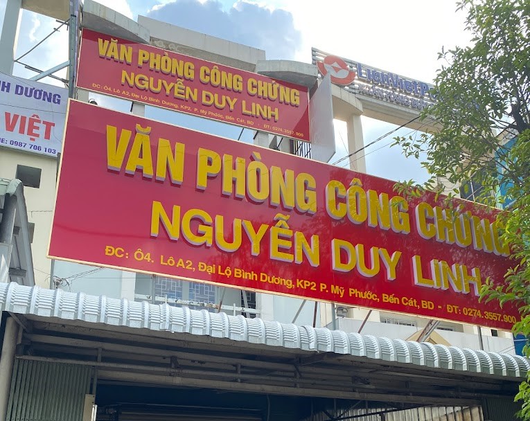 Liên hệ Văn phòng công chứng Nguyễn Duy Linh thông tin địa chỉ số điện thoại