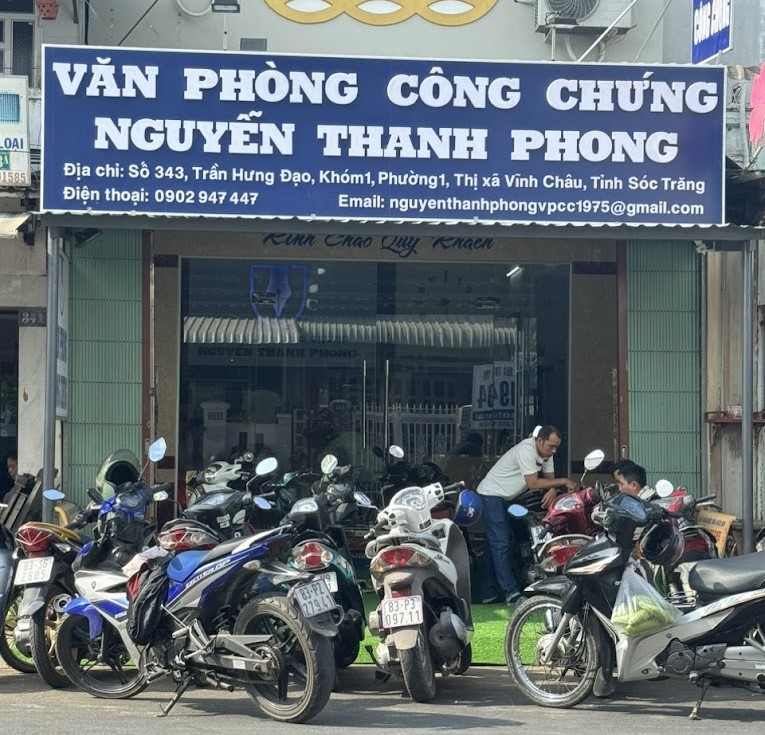 Liên hệ Văn phòng công chứng Nguyễn Thanh Phong thông tin địa chỉ số điện thoại