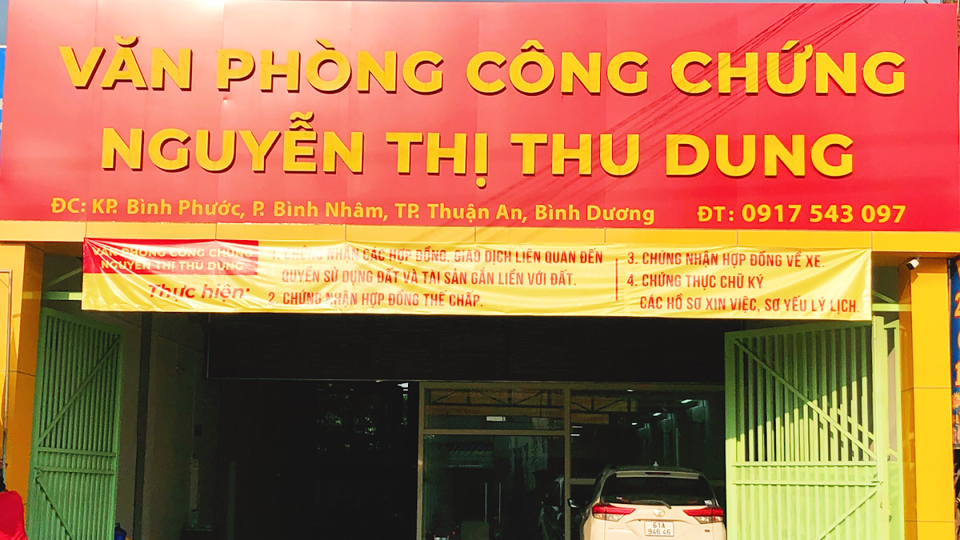 Liên hệ Văn phòng công chứng Nguyễn Thị Thu Dung thông tin địa chỉ số điện thoại