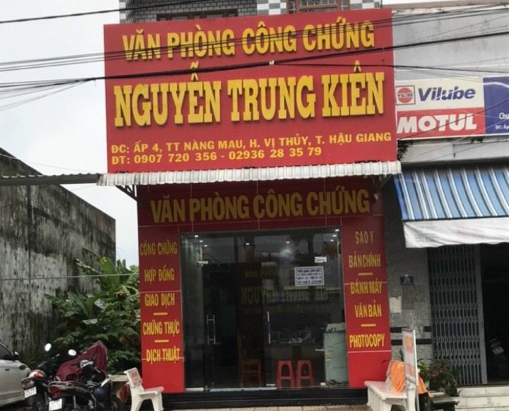 Liên hệ Văn phòng công chứng Nguyễn Trung Kiên thông tin địa chỉ số điện thoại