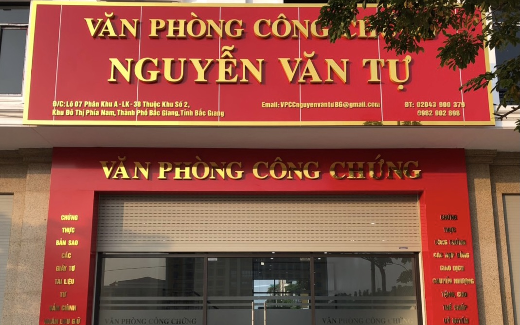 Liên hệ Văn phòng công chứng Nguyễn Văn Tự thông tin địa chỉ số điện thoại
