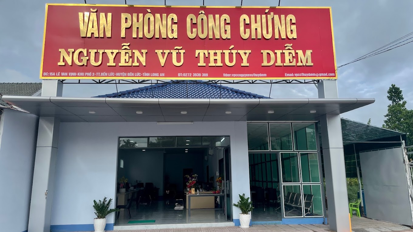 Liên hệ Văn phòng công chứng Nguyễn Vũ Thúy Diễm Bến Lức Long An