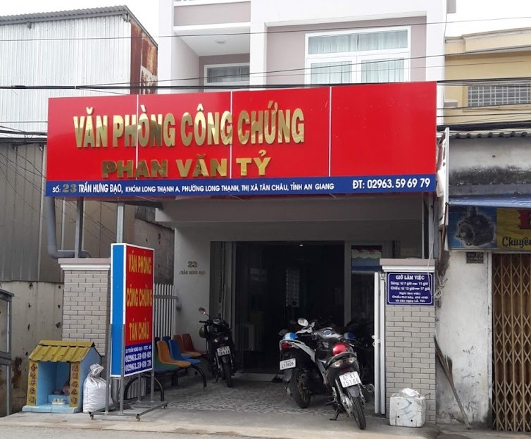 Liên hệ Văn phòng công chứng Phan Văn Tỷ thông tin địa chỉ số điện thoại