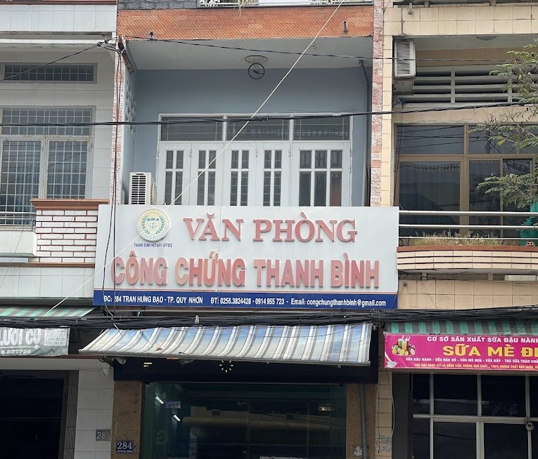 Liên hệ Văn phòng công chứng Thanh Bình thông tin địa chỉ số điện thoại