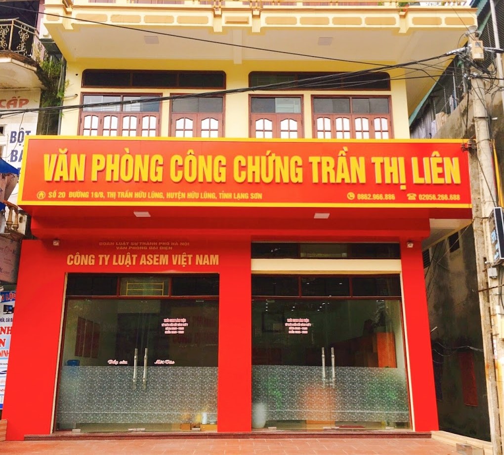 Liên hệ Văn phòng công chứng Trần Thị Liên Hữu Lũng Lạng Sơn