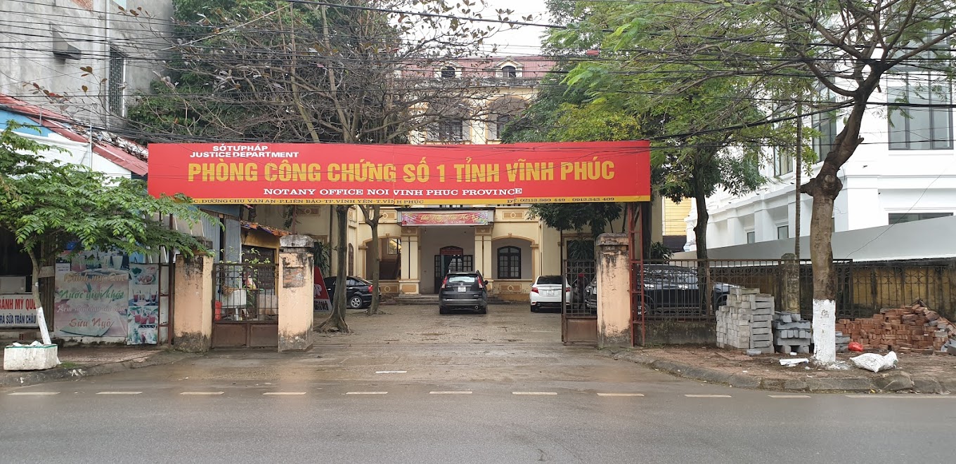 Danh sách văn phòng công chứng tỉnh Vĩnh Phúc