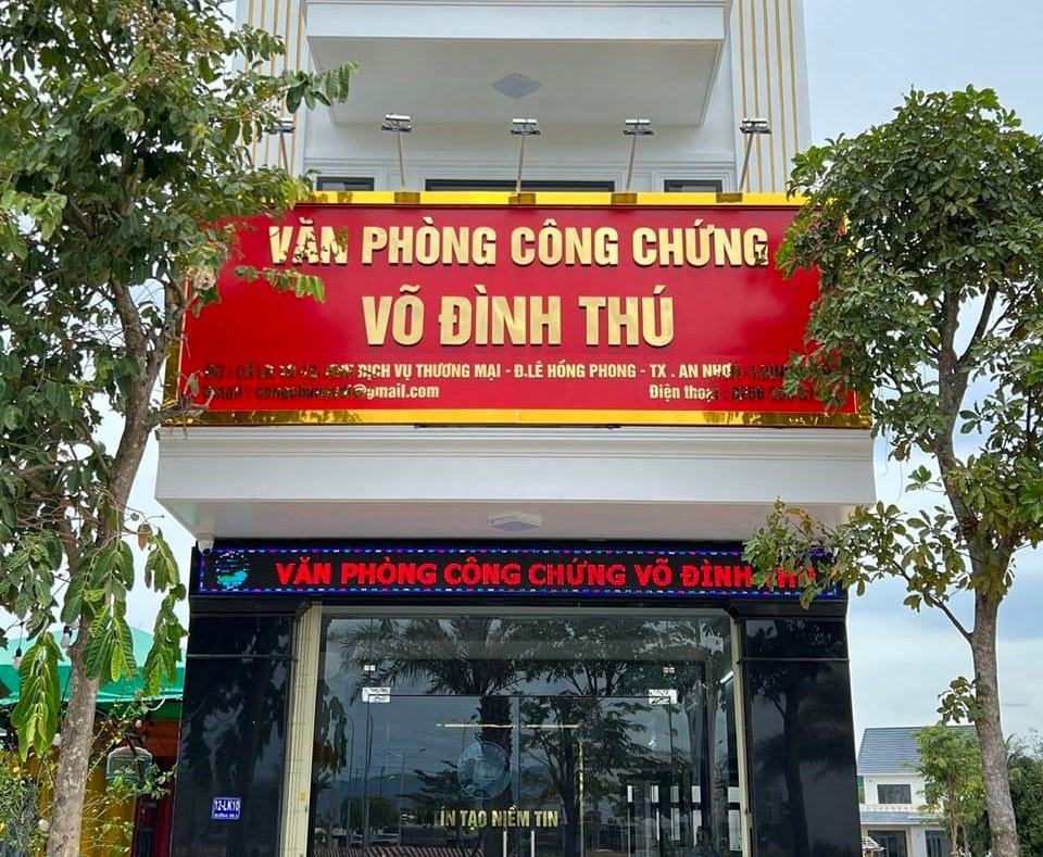 Liên hệ Văn phòng công chứng Võ Đình Thú thông tin địa chỉ số điện thoại