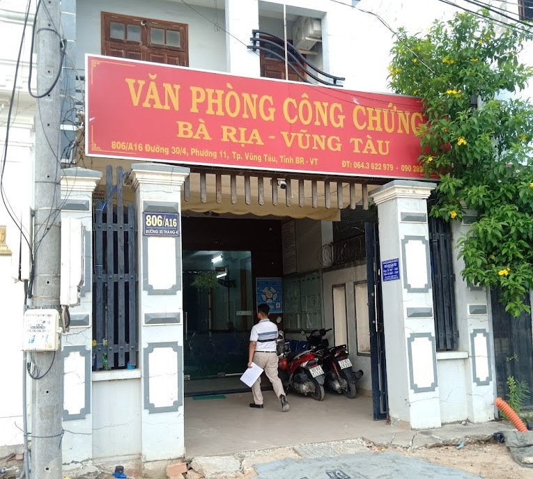 Danh sách Văn phòng công chứng thành phố Vũng Tàu tỉnh Bà Rịa Vũng Tàu